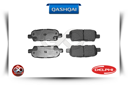 Fren balatası seti, dört ped; DELPHI logosu ile
