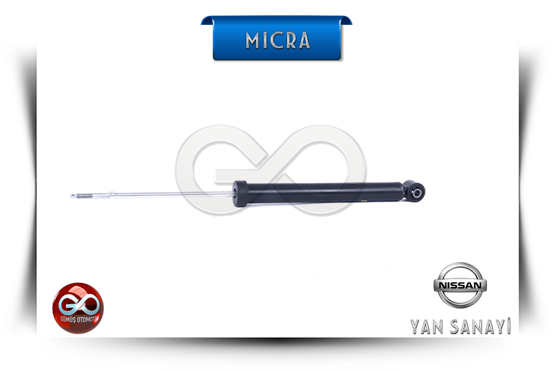 E6210-1HA4A<br>ARKA AMORTİSÖR<br>MICRA = K13E = HR12DE = 1200 cc = BENZİNLİ - Gümüş Otomotiv
