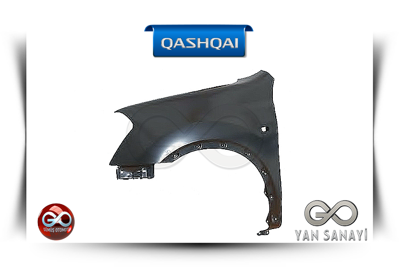 Ön sol çamurluk Nissan Qashqai için, yan sanayi