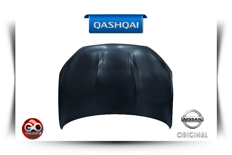 Qashqai motor kaputu, koyu renk; Nissan ve ORİJİNAL etiketli