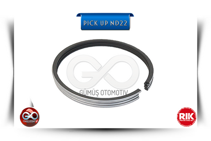 12033-VK500 piston segmanı: tek siyah halka ve metal parçalar