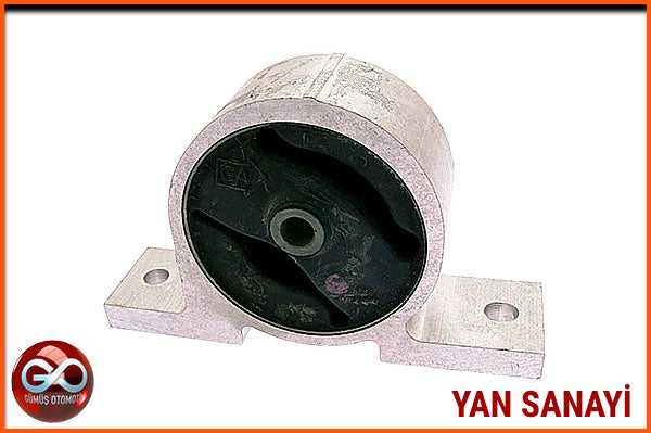 Motor kulağı parçası; siyah kauçuk merkezli metal destek tabanı