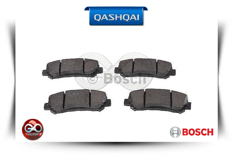 Fren balatası takımı, Bosch logolu koyu gri sürtünmeli dört parça