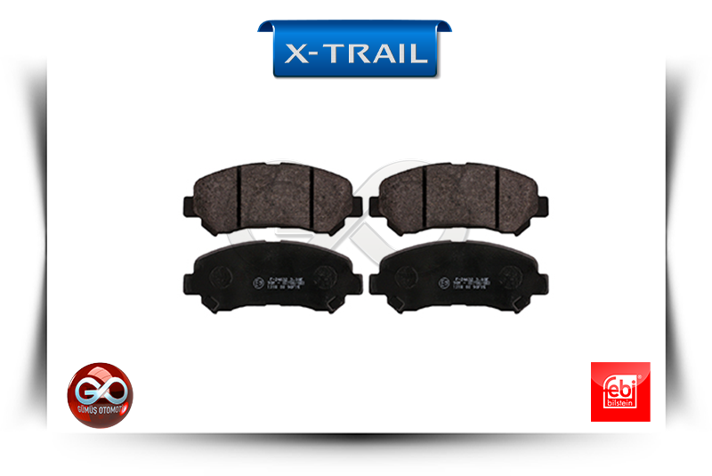 41060-8H785<br>ÖN FREN BALATALARI<br>X-TRAIL = T30 = QR20DE = 2000 cc = BENZİNLİ - Gümüş Otomotiv