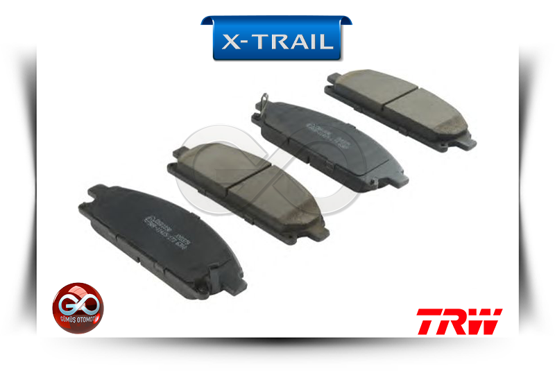 41060-8H785<br>ÖN FREN BALATALARI<br>X-TRAIL = T30 = QR20DE = 2000 cc = BENZİNLİ - Gümüş Otomotiv