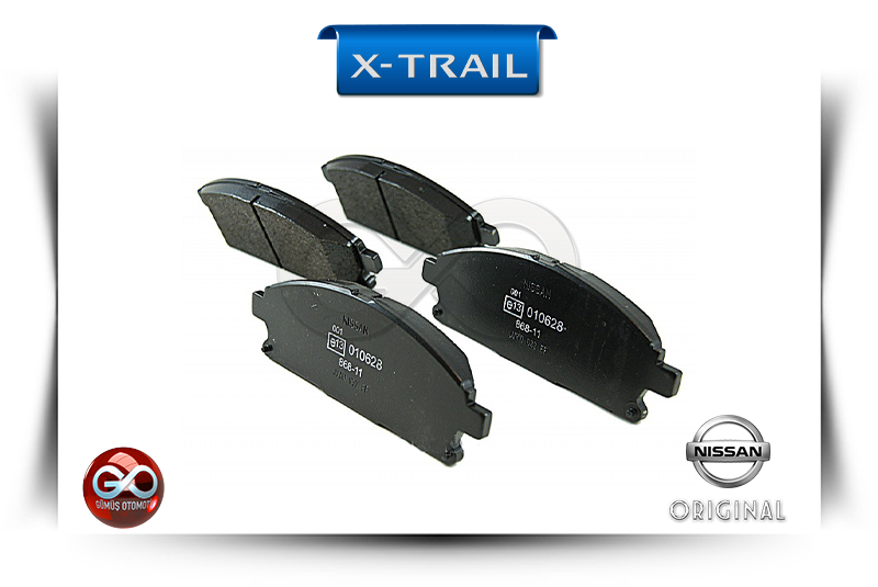41060-8H785<br>ÖN FREN BALATALARI<br>X-TRAIL = T30 = QR20DE = 2000 cc = BENZİNLİ - Gümüş Otomotiv