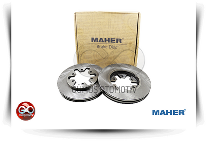 MAHER ön fren diski takımı, kutulu iki metal disk