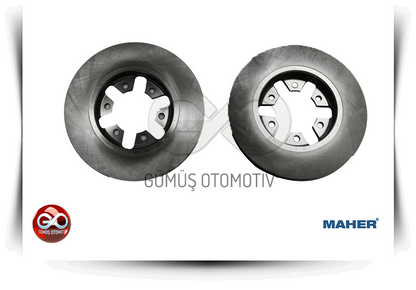 MAHER ön fren diski takımı, iki metal disk